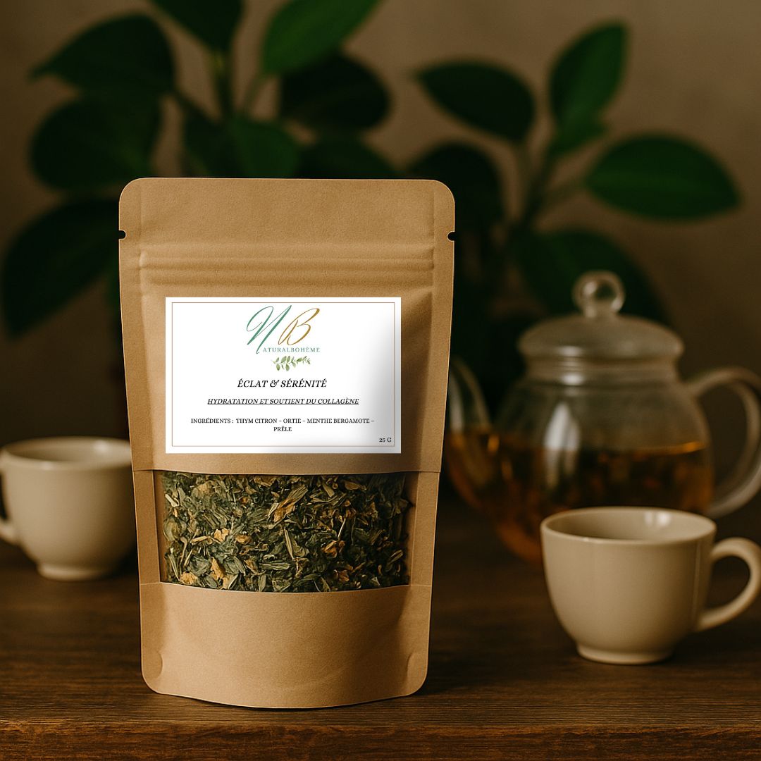Infusion pour stimuler la production de collagène, renforcer l’élasticité de la peau et lutter contre les signes de l’âge - Natural Bohème