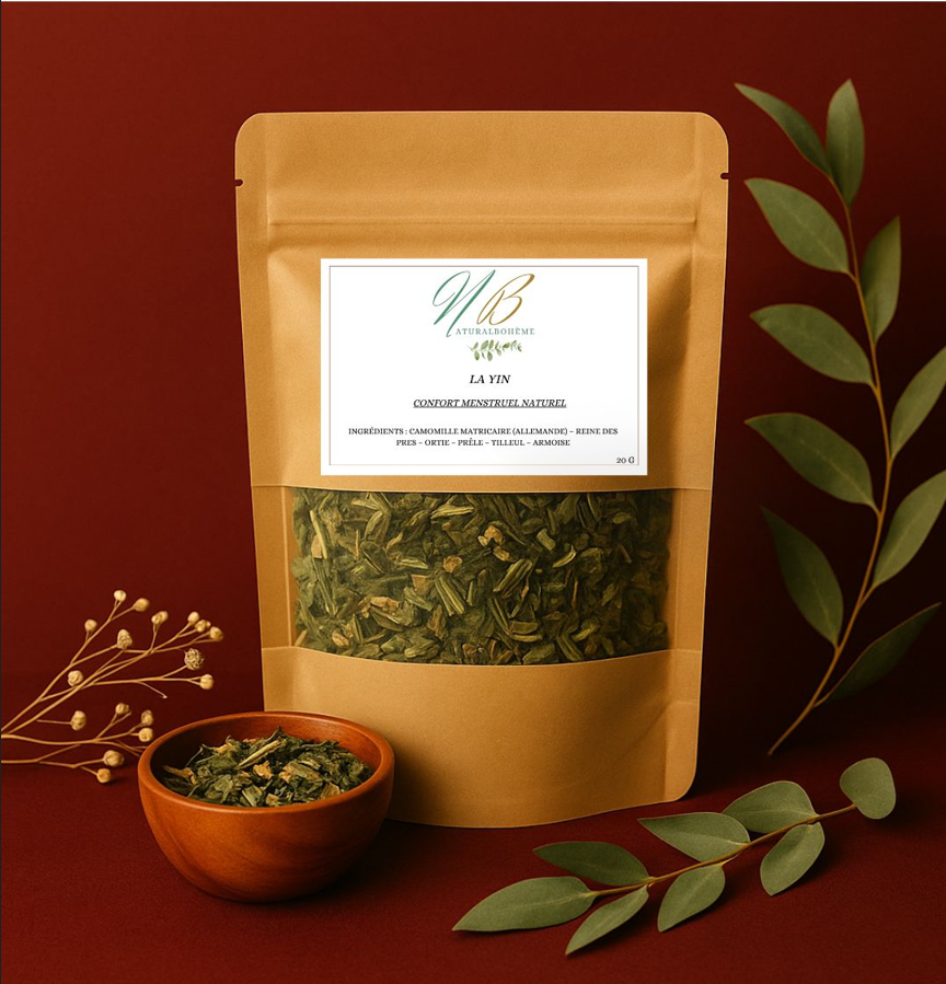 Infusion pour soulager les douleurs menstruelles et soutenir l'équilibre hormonal - Natural Bohème